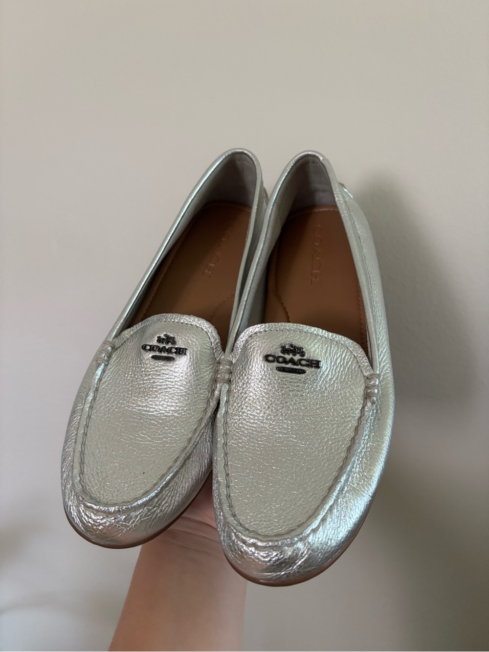Coach Metallic Loafers - Picture 4 of 10